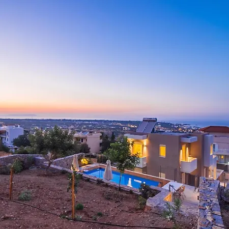 Aloni 3 Bedroom Sea View With Private Pool Вилла Херсониссос