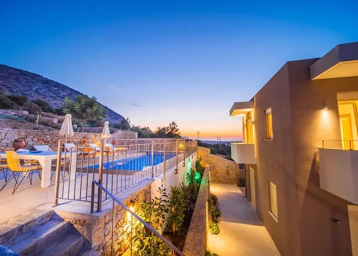 ヴィラ Aloni 3 Bedroom Sea View With Private Pool ヘルソニソス