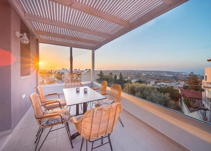 Villa Aloni 3 Bedroom Sea View With Private Pool Hersonissos (Crete)