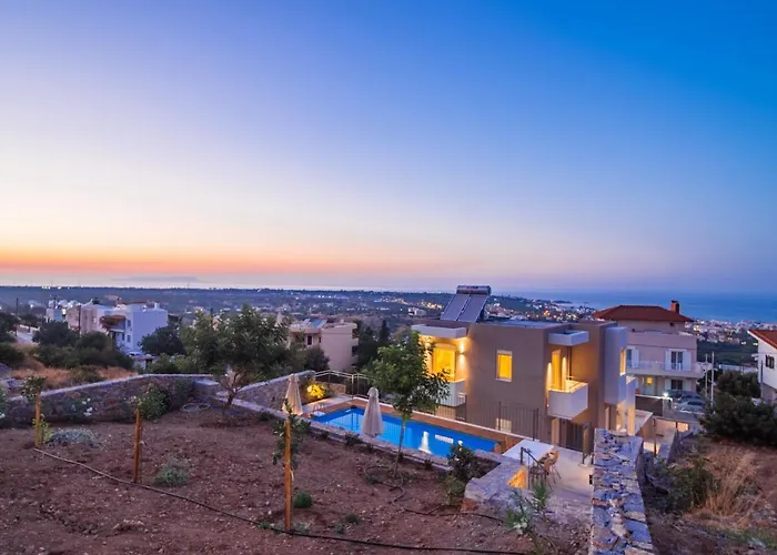 Aloni 3 Bedroom Sea View With Private Pool Vilă Hersonissos (Crete)